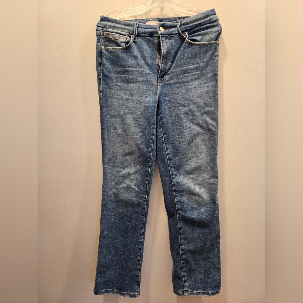 Good American Sz 6-12 Skinny Leg Light Blue Jeans